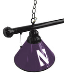 Northwestern Billiard Light | NU Wildcats 3 Shade Pool Table Light