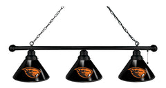 Oregon State University 3 Shade Snooker Table Lights with Black Finish