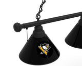 Pittsburgh Penguins Billiard Lamp | Hockey 3 Shade Pool Table Light