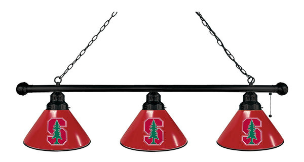 Stanford Billiard Lamp | SU Cardinals 3 Shade Pool Table Light