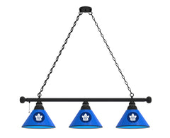 Toronto Maple Leafs 3 Shade Pool Table Light with Black Finish