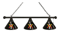 Virginia Military Institute 3 Shade Snooker Light with Black Finish