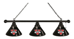 Valdosta State University 3 Shade Snooker Table Light with Black Finish