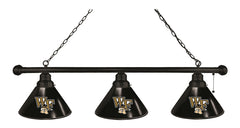 Wake Forest University 3 Shade Snooker Table Light with Black Finish