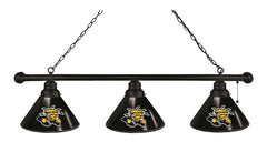 Wichita State University 3 Shade Snooker Table Light with Black Finish