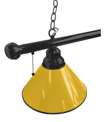 Yellow Non-Logo Plain Pool Table Lamp Close Up