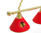 Chicago Blackhawks 3 Shade Billiard Table Light