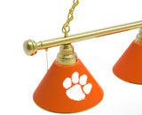 Clemson Tigers 3 Shade Billiard Table Light