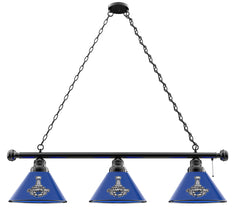 2019 St. Louis Blues Stanley Cup Champions Logo 3 Shade Pool Table Light with Black finish