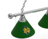 Notre Dame Vintage Billiard Lamp | Fighting Irish 3 Shade Pool Table Light