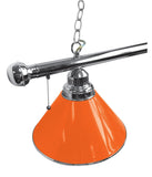 Orange Non-Logo Billiard Lamp | Plain 3 Shade Pool Table Light