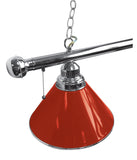 Red Non-Logo 3 Shade Billiard Lamp | Pool Table Light
