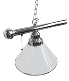 White Shade Billiard Lamp | White 3 Shade Pool Table Light