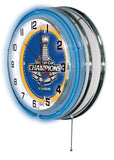 19" St. Louis Blues Stanley Cup Neon Clock