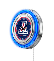 University of Arizona Wildcats Officially Licensed Logo 15" Neon Clock Wall Decor