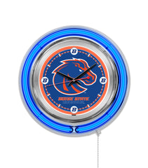 Boise State Broncos Officially Licensed Logo 15" Neon Clock Wall Decor