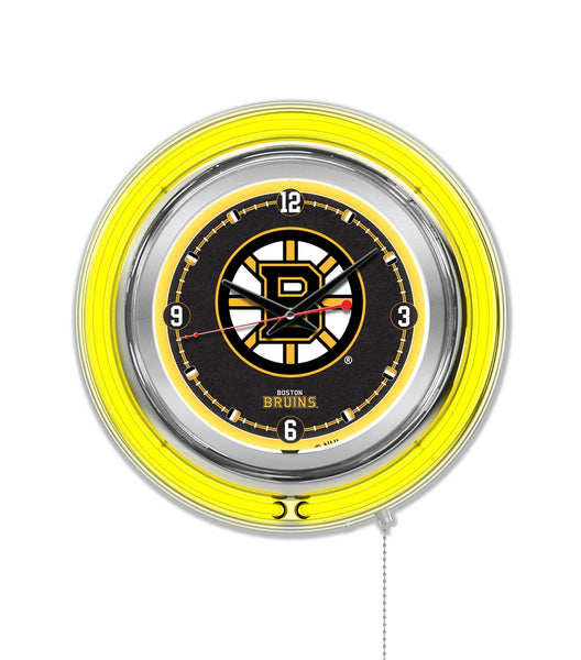15" Boston Bruins Neon Clock
