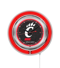 Cincinnati Bear Cats Officially Licensed Logo 15" Neon Clock Wall Decor