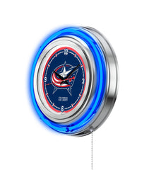 Columbus Blue Jackets Officially Licensed Logo 15" Neon Clock Wall Decor