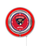 15" Florida Panthers Neon Clock
