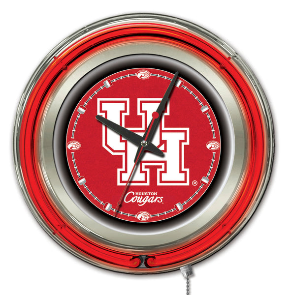 15" University of Houston Cougars Neon Clock