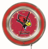 15" Illinois State Redbirds Neon Clock | Redbirds Retro Neon Clock