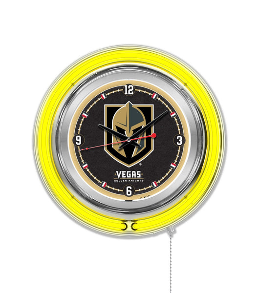 15" Las Vegas Golden Knights Neon Clock