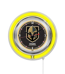 Las Vegas Golden Knights Officially Licensed Logo 15" Neon Clock Wall Decor