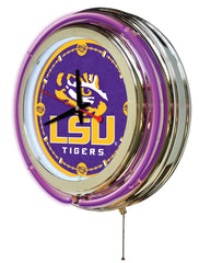 Louisiana State University LSU Officially Licensed Logo 15" Neon Clock Wall Decor