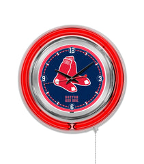 Boston Red Sox 15" Neon Clock
