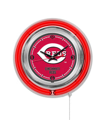 15" Cincinnati Reds Neon Clock