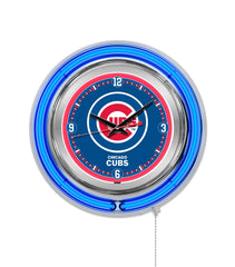 Chicago Cubs 15" Neon Clock