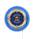 15" Houston Astros Neon Clock