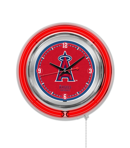 15" Los Angeles Angels Neon Clock