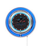 15" Miami Marlins Neon Clock