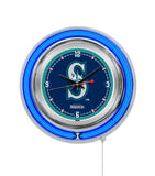 15" Seattle Mariners Neon Clock