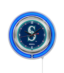 Seattle Mariners 15" Neon Clock