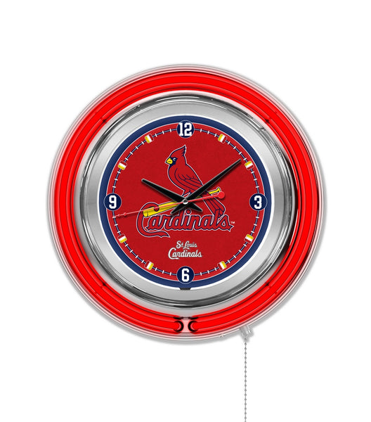 St. Louis Cardinals Neon Clock 15, Officially Licensed MLB Man Cave Décor