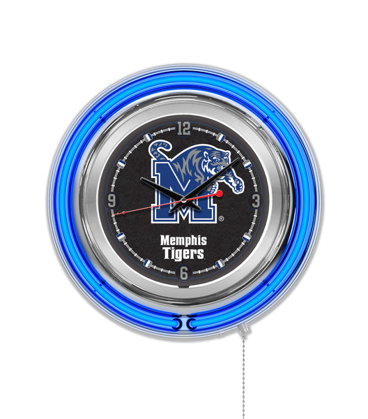 15" Memphis Tigers Neon Clock