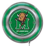 15" Marshall University Thundering Herd Neon Clock