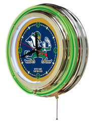 Notre Dame Fighting Irish Officially Licensed Logo 15" Neon Clock Wall Decor