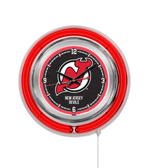 15" New Jersey Devils Neon Clock