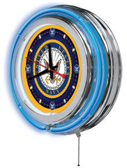 15" United States Navy Neon Clock
