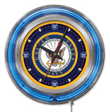 15" United States Navy Neon Clock