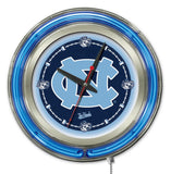 15" North Carolina Tar Heels Neon Clock