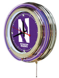 15" Northwestern Wildcats Neon Clock