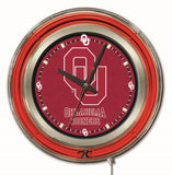 15" Oklahoma Sooners Neon Clock