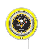 15" Pittsburgh Penguins Neon Clock