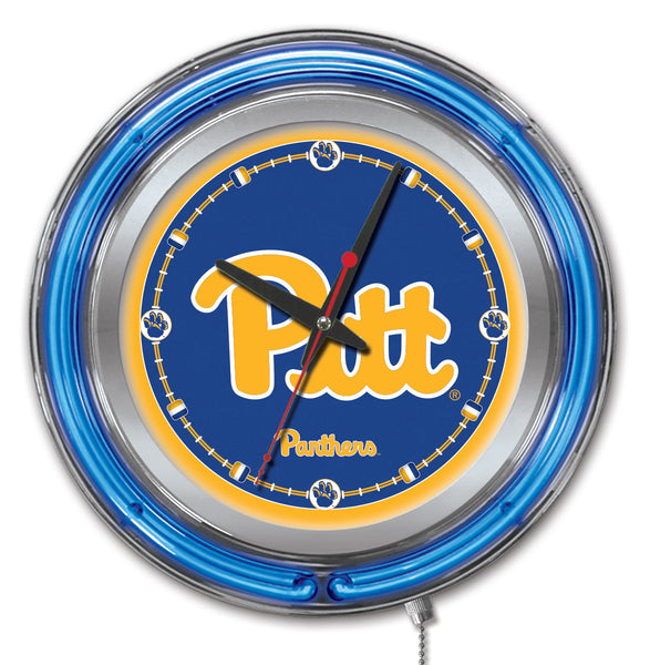 15" Pittsburgh Panthers Neon Clock