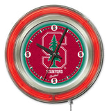 15" Stanford Cardinals Neon Clock